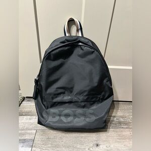 Boss Black Men's Logo Backpack with Contrast Handle
